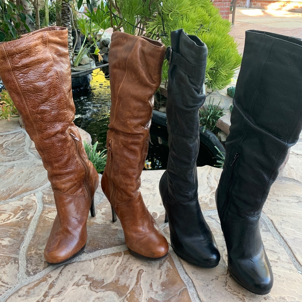 All leather Cathy Jean knee high boots!